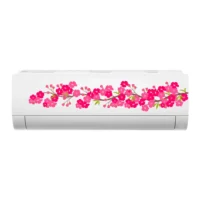 Elegant pink floral vine ac wall decor sticker DAC5004T25