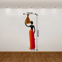 Elegant tribal women design wall sticker RPC417