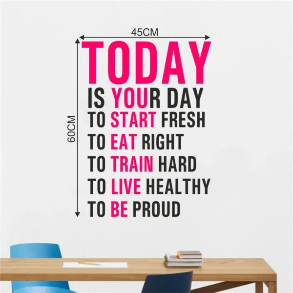 Empowering words for today wall sticker RPC1956T25