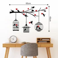Enchanting love tree and birds wall sticker RPC2192T25