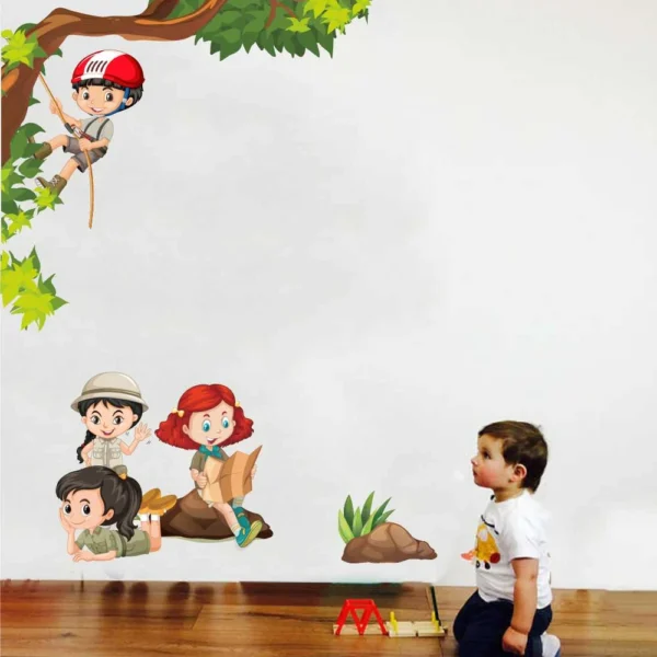 Engaging kids activity design wall sticker RPC280