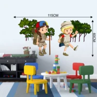 Engaging kids adventure wall sticker RPC282