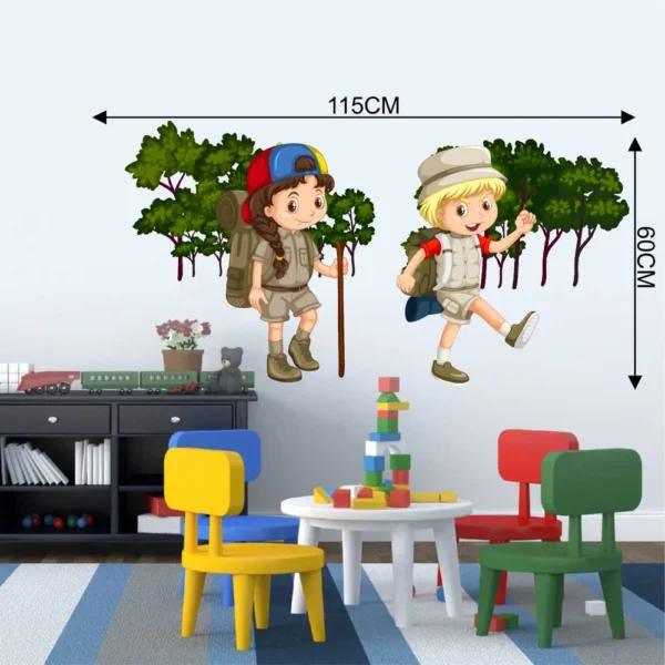 Engaging kids adventure wall sticker RPC282