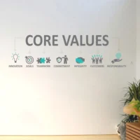 Essential values for workplace wall sticker RPC2029