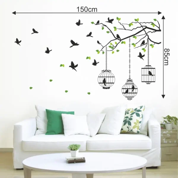 Flight of freedom wall decal with birds design NWD1011