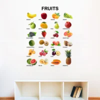 Fruit name educational wall sticker for kids RPC1703T38