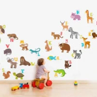 Fun alphabet and animal combo wall decal RPC216