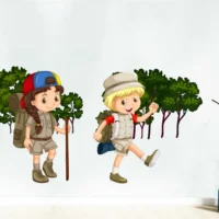 Fun story themed wall sticker for kids RPC282