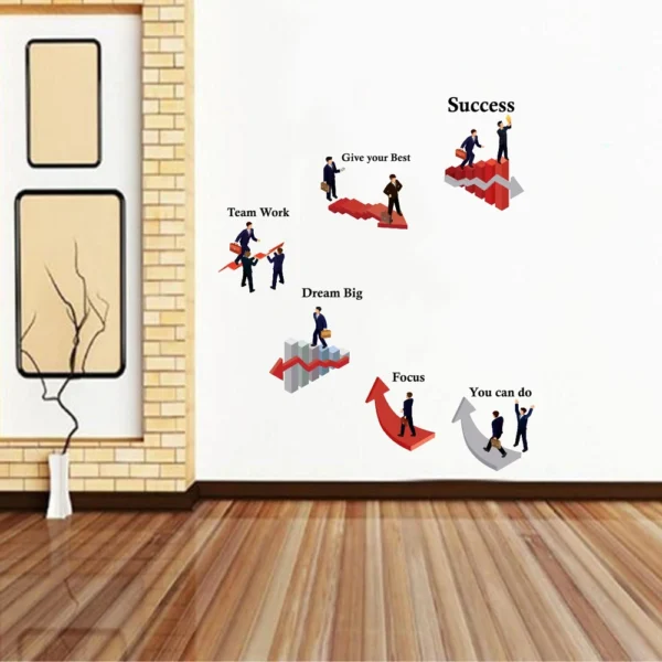 Goal oriented success diagram wall decal RPC1954T38