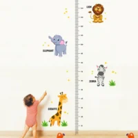 Growth measure with wild animals wall decal RPC1804T38