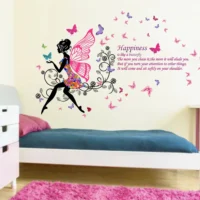 Happiness and butterfly wall sticker decal RPC1686T38