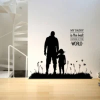 Heartfelt best daddy wall sticker RPC483