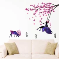 Heavenly angel with deer and butterfly decal RPC1690T50