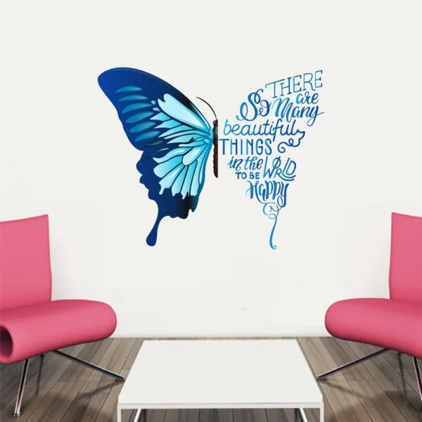 Inspirational butterfly wall decal RPC1661