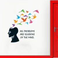 Inspirational illusion quote wall sticker RPC1566