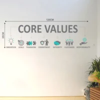 Inspirational office core values design RPC2029
