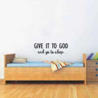 Inspirational wall sticker featuring the words give it to god RPC974