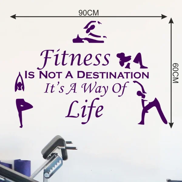 Inspiring fitness philosophy wall design RPC2052T38