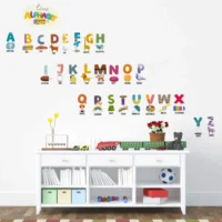 Interactive alphabet design wall sticker RPC793
