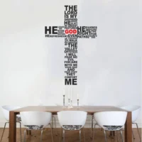 Jesus centered bible quotes wall sticker RPC1676T38