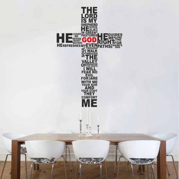 Jesus centered bible quotes wall sticker RPC1676T38