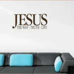 Jesus quote the way truth life wall sticker RPC1660