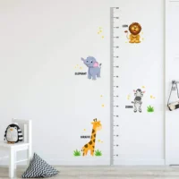 Jungle creatures height chart wall sticker RPC1804T38