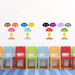 Kids colour learning wall sticker RPC1534