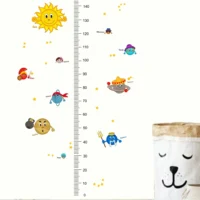 Kids height chart with solar system wall sticker RPC1097