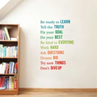 Learn and grow motivational sticker RPC1599