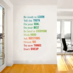 Learning quote wall sticker RPC1599