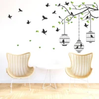 Liberating birds wall sticker with freedom theme NWD1011