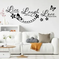 Lifes beautiful quotes wall sticker design NWD1001