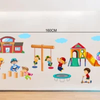 Lively kids at play wall design RPC1880T50