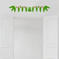Mango leaf welcome garland wall sticker RPC1108