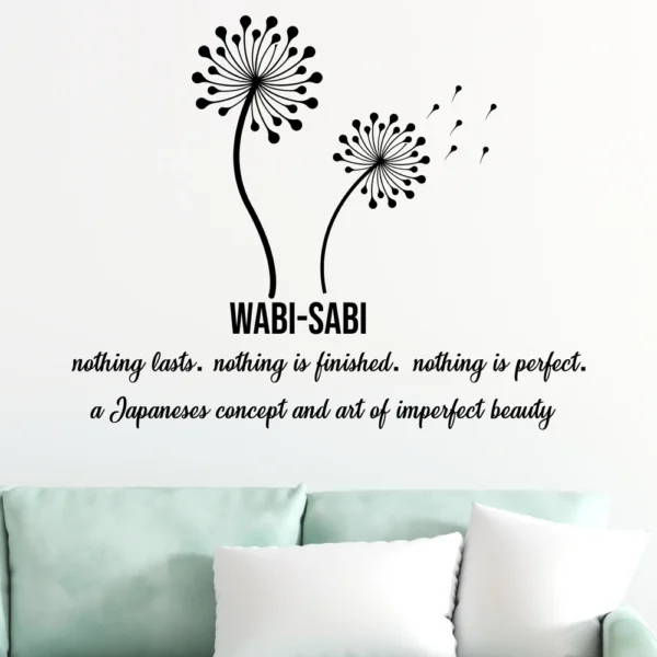 Minimalistic dandelion art wall sticker RPC2365T50