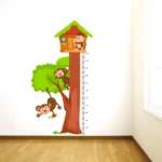 Monkey themed growth tracker wall sticker RPC1817T50