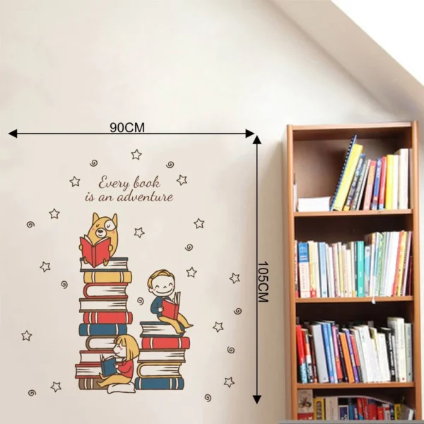 Motivational reading quote wall sticker RPC783