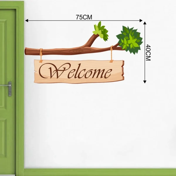 Nature inspired welcome wall sticker RPC1882T25