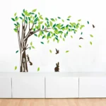 Nature scene animals and birds wall sticker RPC1663