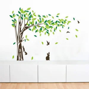 Nature scene animals and birds wall sticker RPC1663
