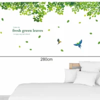 Nature themed decor with life affirming quotes wall sticker RPC2564
