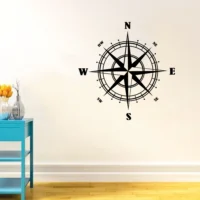 Nautical compass wall sticker decal RPC1694T50