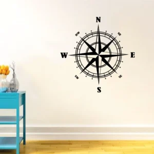 Nautical compass wall sticker decal RPC1694T50