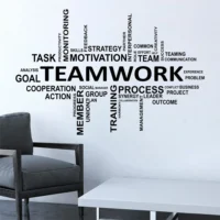 Office teamwork collaboration wall sticker NWD1032