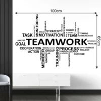 Office teamwork design wall sticker NWD1032