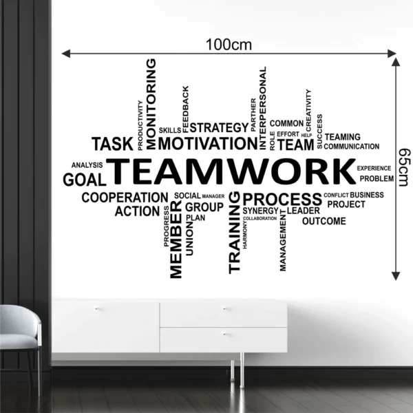 Office teamwork design wall sticker NWD1032