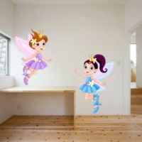 Pair of angelic kids wall design RPC180