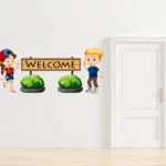 Playful welcome with kids decal RPC1883T25