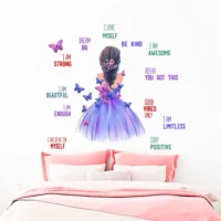 Positive affirmations for self love wall sticker RPC2591T38